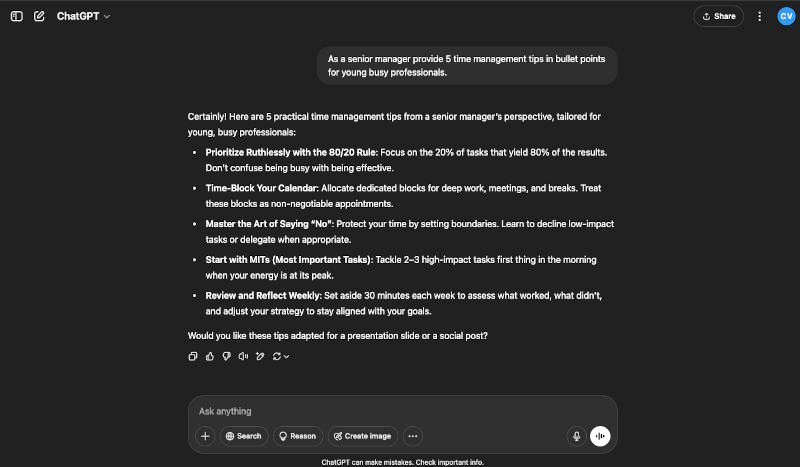 ChatGPT: The AI That's Changing How We Think, Work, and Create screenshot