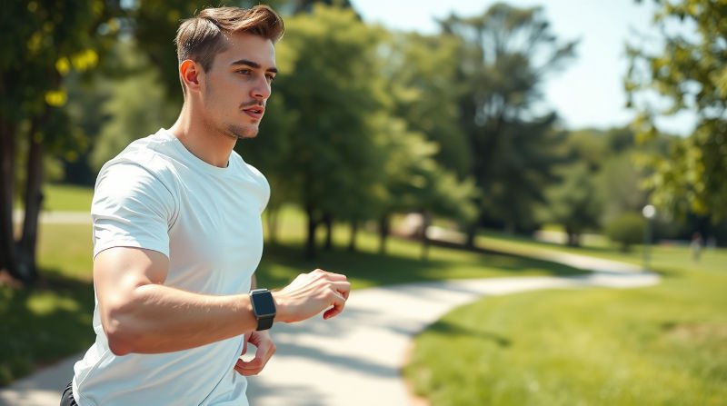 running with smart watch