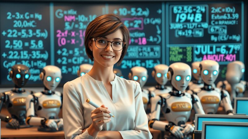 Friend or Foe? The Truth About AI’s Growing Role in Schools b27 08 flux schnell a young adult woman with short brown hair and a w 3