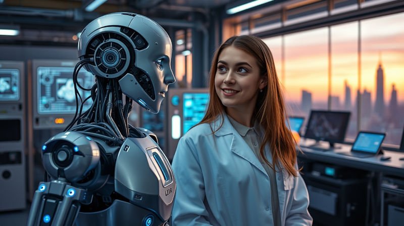 Magic of LoRA: The Secret Behind Fast, Cheap, and Powerful AI b29 11 flux schnell a humanoid robot with metallic limbs and glowing 1