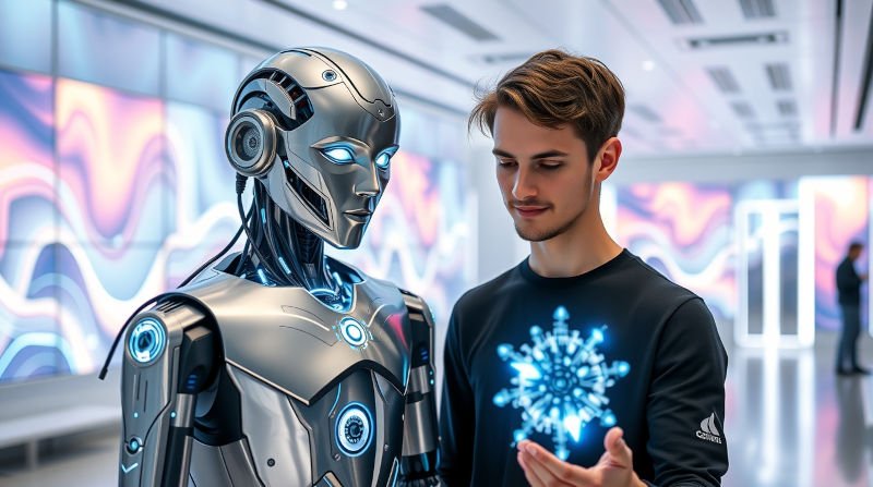 b31 07 flux schnell a humanoid robot with metallic skin and glowing b 0 (2)