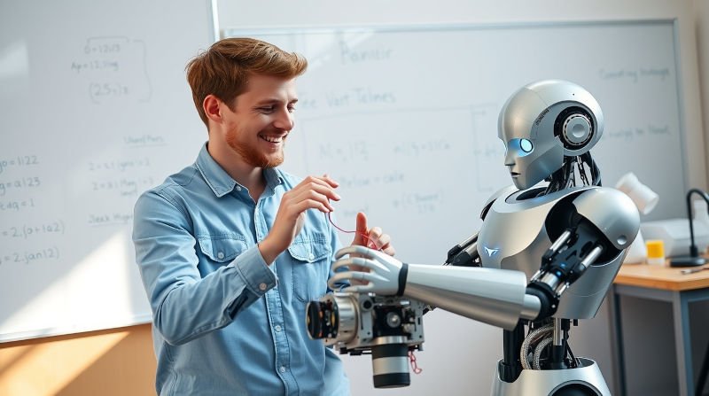 b32 07 flux schnell a young adult male teacher with short brown hair 2