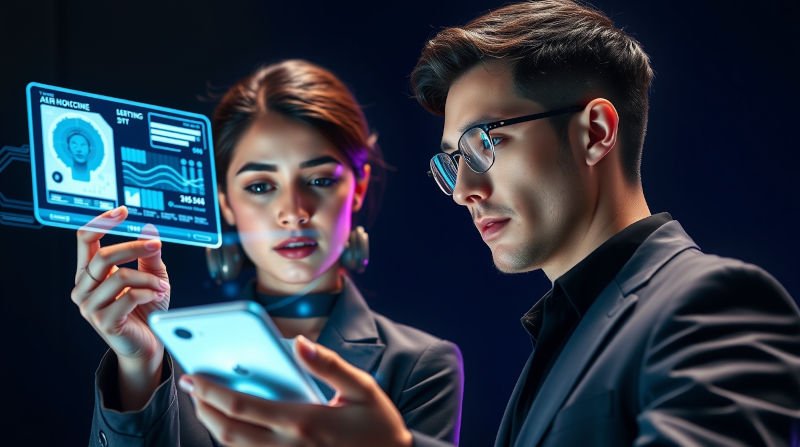 b32 10 flux schnell a young adult woman and man engaged in futuristic 2 (1)