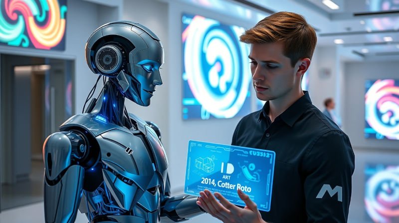 b37 06 flux schnell a humanoid robot with metallic skin and glowing b 1 (2)